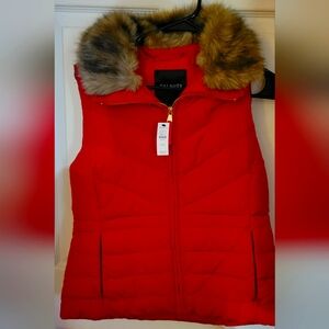 Red TALBOTS petite vest, size Mp